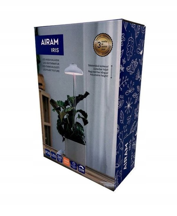 Φωτιστικό φυτών Airam Iris, IP20, 5W, 240 lm, λευκό