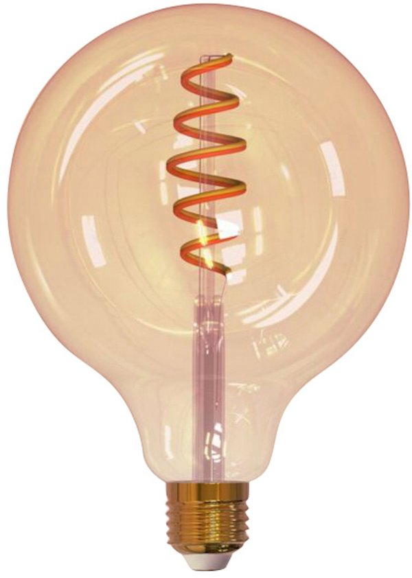 Λάμπα Airam SmartHome Globe 125, E27, κεχριμπαρένιο, 350lm, 1800-3000K, WiFi