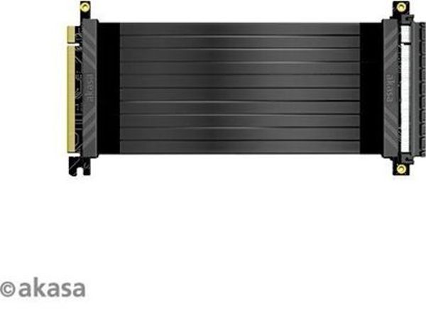Akasa PCIe x16 Riser Cable, 0.2m, Μαύρο (AK-CBPE01-20B)