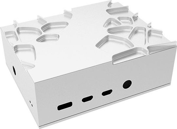 Akasa Gem Θήκη για Raspberry Pi 4B, Ασημί, A-RA09-M1S
