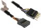 Akasa USB 9 pin - USB 9 pin, 0.4m, Μαύρο (EXUSBI40)