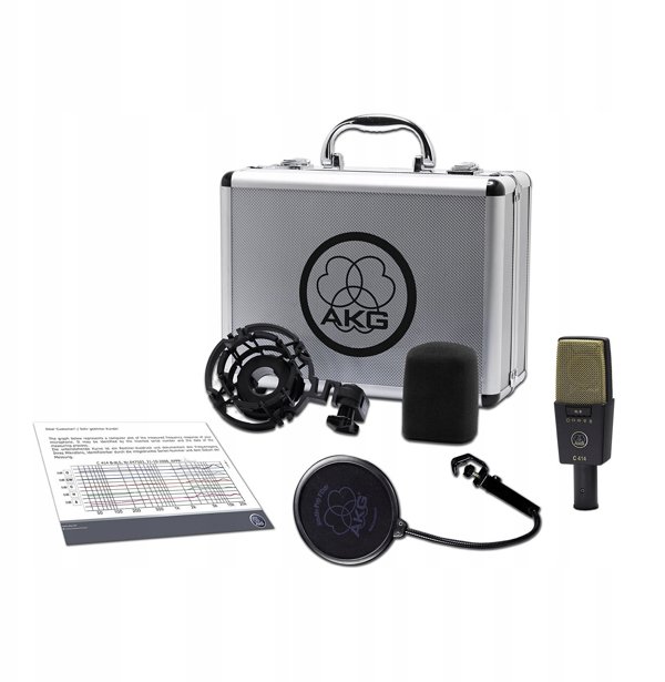 AKG C414 XLII Μικρόφωνο πυκνωτικό με μεγάλη μεμβράνη 20-20 000 Hz