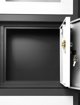 Aktenschrank mit Schubladen und Tresor FILIP, 900 x 1850 x 400 mm, anthrazit-weiß