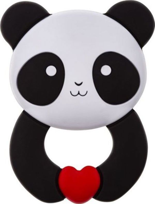 Akuku Σιλικονούχο Μασητικό Panda 0m+ - Ανακουφιστικό Οδοντοφυΐας για Βρέφη