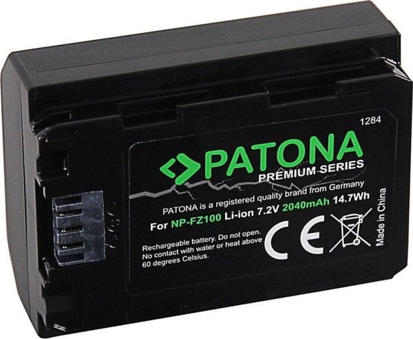 Akumulator Patona PATONA 1284 bateria do aparatu/kamery Litowo-jonowa (Li-Ion) 2040 mAh