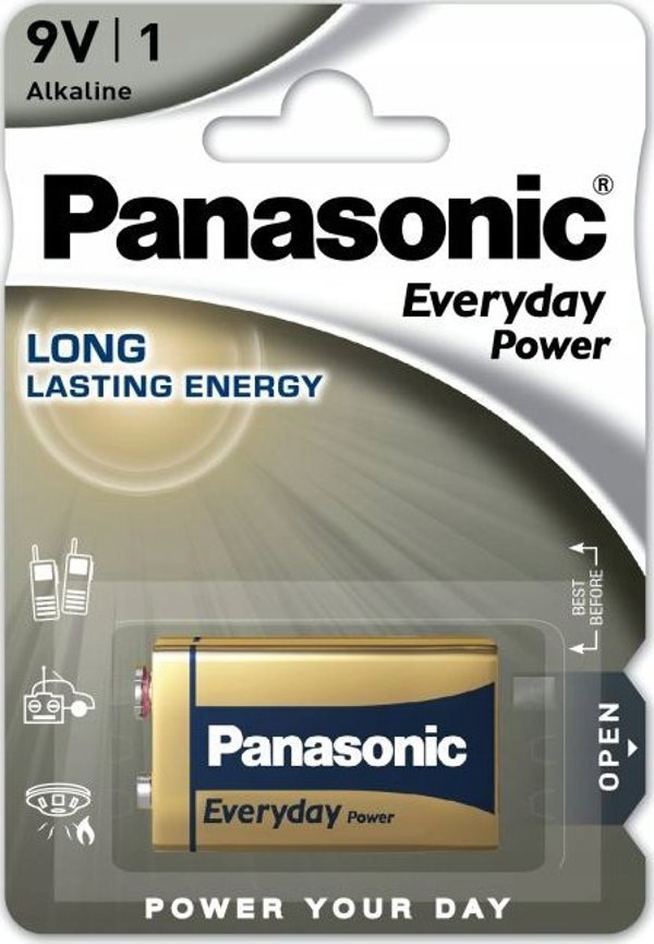 Αλκαλικές μπαταρίες Panasonic PANASONIC Everyday Power 6LF22EPS/1BP 9V 9V (Blistr 1ks)