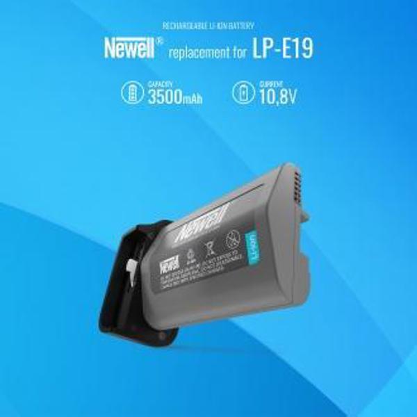 Newell Μπαταρία LP-E19 για Canon - Συμβατή Επαναφορτιζόμενη Μπαταρία Φωτογραφικής Μηχανής