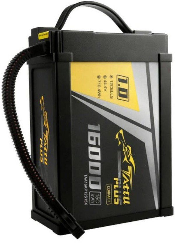 Μπαταρία Tattu Plus 1.0 Compact version 16000mAh 12S 15C 44.4V Lipo pack με σύνδεσμο XT90-S