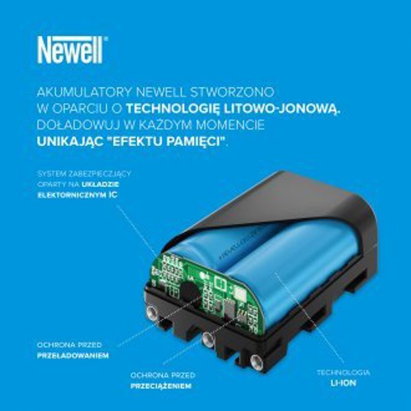 Αναπληρωματική μπαταρία Newell BLS-50 USB-C για Olympus