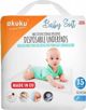 Akuku Baby Soft Μονόχρηστα Υποστρώματα Αλλαγής Μωρού 40x60cm, 15 Τεμάχια