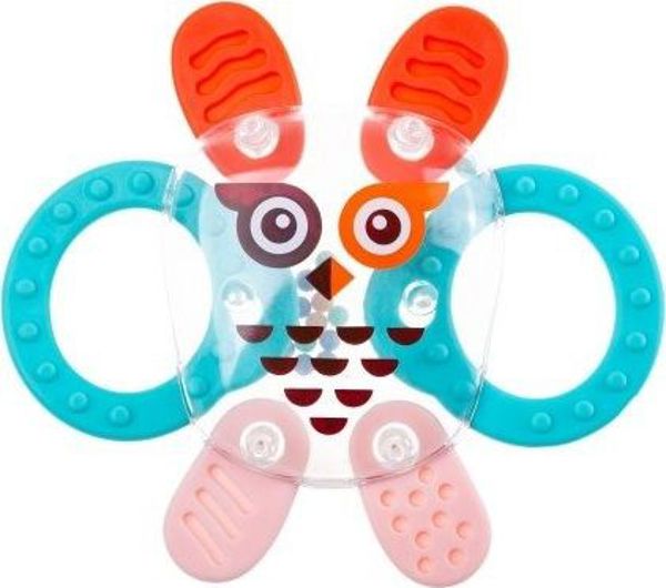 Peek-a-boo Rattle Teether KOSMO Owl