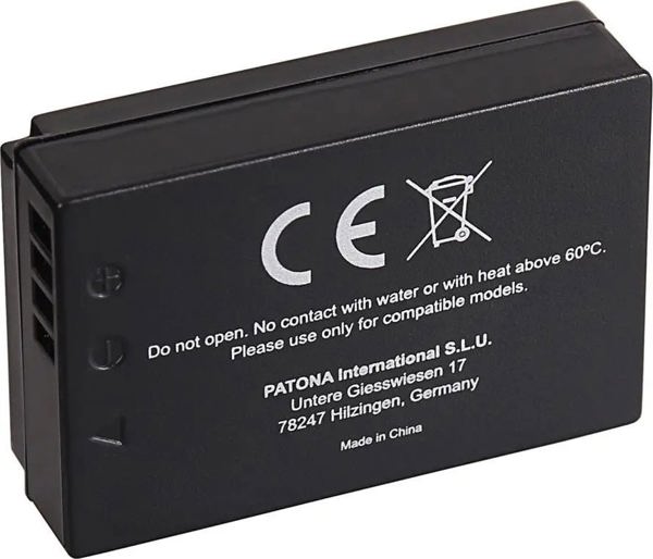 Akumulator Patona PATONA 1297 bateria do aparatu/kamery Litowo-polimerowy (LiPo) 850 mAh