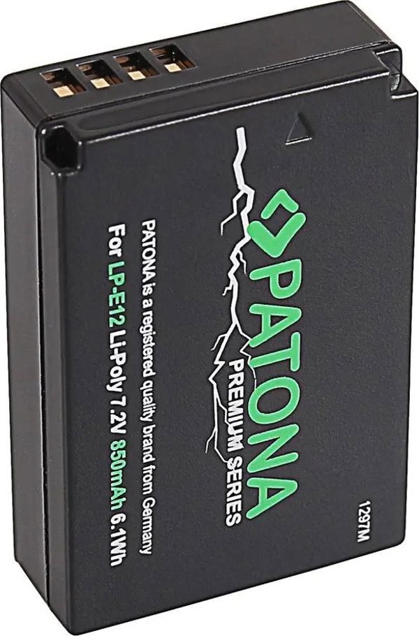 Akumulator Patona PATONA 1297 bateria do aparatu/kamery Litowo-polimerowy (LiPo) 850 mAh