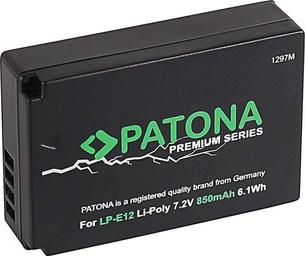 Akumulator Patona PATONA 1297 bateria do aparatu/kamery Litowo-polimerowy (LiPo) 850 mAh