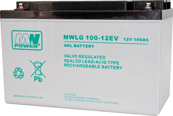 Ακουμολάτορας MWLG 100-12EV 12V 100Ah VRLA GEL MW Power