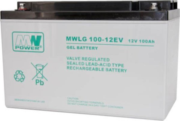 Ακουμολάτορας MWLG 100-12EV 12V 100Ah VRLA GEL MW Power