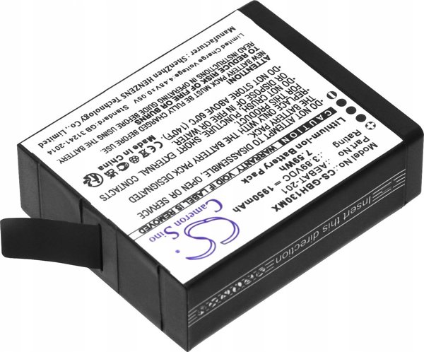Μπαταρία τύπου CAAGPO1912 AEBAT-201 CPSS1B για GoPro Hero 13 Black / CS-GBH130MX
