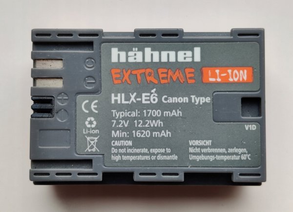 Ακουμυλατέρ Hahnel HÄHNEL BATTERY EXTREME CANON HLX-E6NH