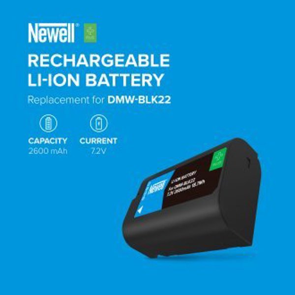 Ακουμολάτορ Newell Ακουμολάτορ Newell Plus αντικατάσταση DMW-BLK22 για Panasonic