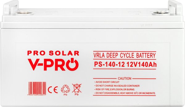 Ακουμυλάτορ Volt POLSKA Deep Cycle VPRO Solar 12V 140Ah VRLA χωρίς συντήρηση