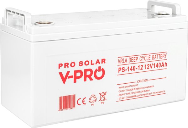 Ακουμυλάτορ Volt POLSKA Deep Cycle VPRO Solar 12V 140Ah VRLA χωρίς συντήρηση