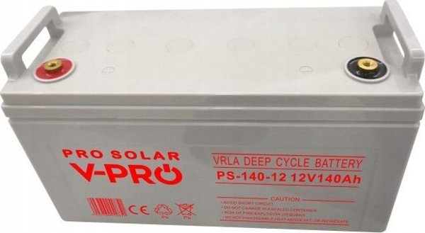Ακουμυλάτορ Volt POLSKA Deep Cycle VPRO Solar 12V 140Ah VRLA χωρίς συντήρηση