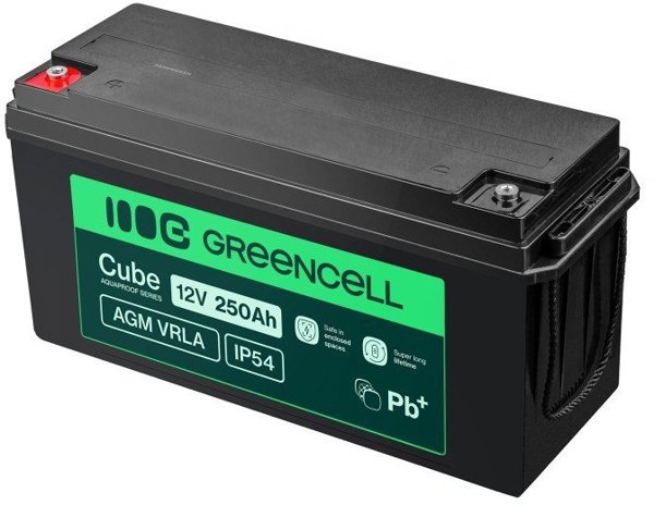Akumulator AGM VRLA 12V 250Ah IP54 Green Cell
