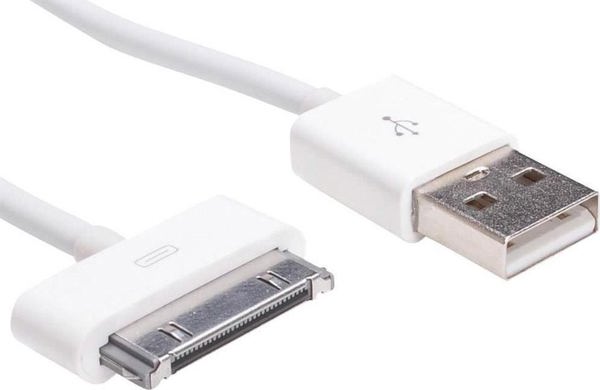 Akyga USB-A - Apple 30-Pin καλώδιο USB 1 m Λευκό (AK-USB-08) 4086180 5901720130686