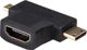 Προσαρμογέας AV Akyga HDMI Micro - HDMI Mini - HDMI μαύρο (AK-AD-23)