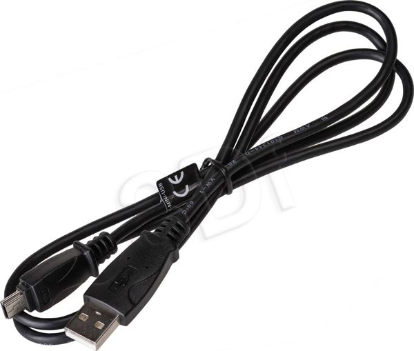 Καλώδιο USB Akyga USB-A - miniUSB 1 m Μαύρο (AK-USB-22)