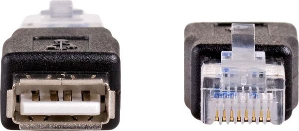 Προσαρμογέας USB Akyga AK-AD-27 USB - RJ45 Μαύρο (AK-AD-27)