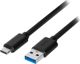 Καλώδιο USB Akyga USB-A - USB-C 0.5 m Μαύρο (AK-USB-24)