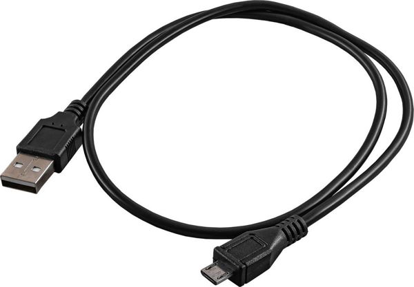 Καλώδιο USB Akyga USB-A - microUSB 0.6 m Μαύρο (AK-USB-05)
