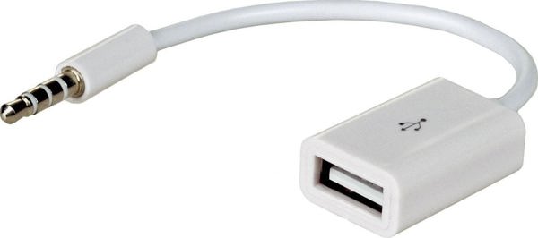 Προσαρμογέας USB Akyga - Υποδοχή 3,5 mm Λευκό (AK-AD-24)