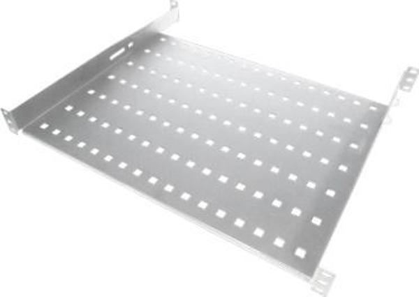 Σταθερό Ράφι Alantec 19" 1U, Βάθος 650mm, 4 Σημεία Στερέωσης, Γκρι