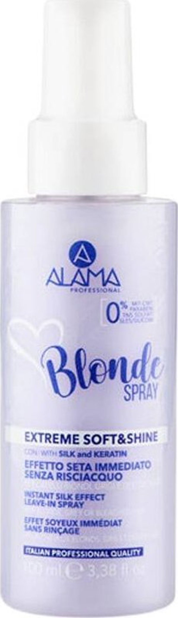 ALAMA_No Yellow Spray Soft&amp|Shine σπρέι χωρίς ξέβγαλμα για ξανθά μαλλιά 100ml