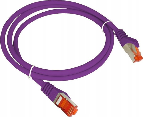 Patch-cord ALANTEC κατηγορία 6A S/FTP μωβ 1m LSOH