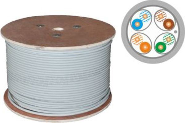 Καλώδιο Δικτύου Alantec F/FTP Cat.6A 4x2x23AWG LSOH B2ca, Θωρακισμένο, 500m