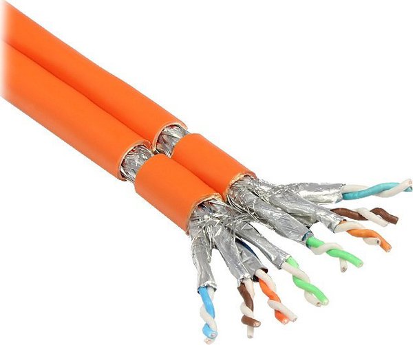 Alcasa Καλώδιο Δικτύου Cat7 S/FTP GC-N0065, 50m, Πορτοκαλί