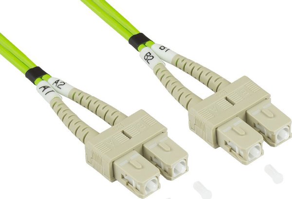 Alcasa Καλώδιο InfiniBand / Οπτική Ίνα LW-803SC5, SC, 3m, Πράσινο