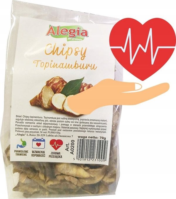 Alegia ALEGIA λιχουδιά Chipsy Topinamburu 70g