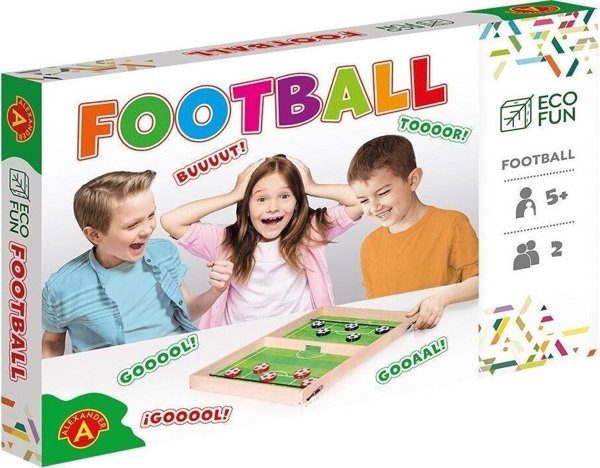 Alexander Επιτραπέζιο Παιχνίδι Ποδοσφαίρου Football με Ξύλινο Γήπεδο, 2 Τέρματα και 10 Μπάλες