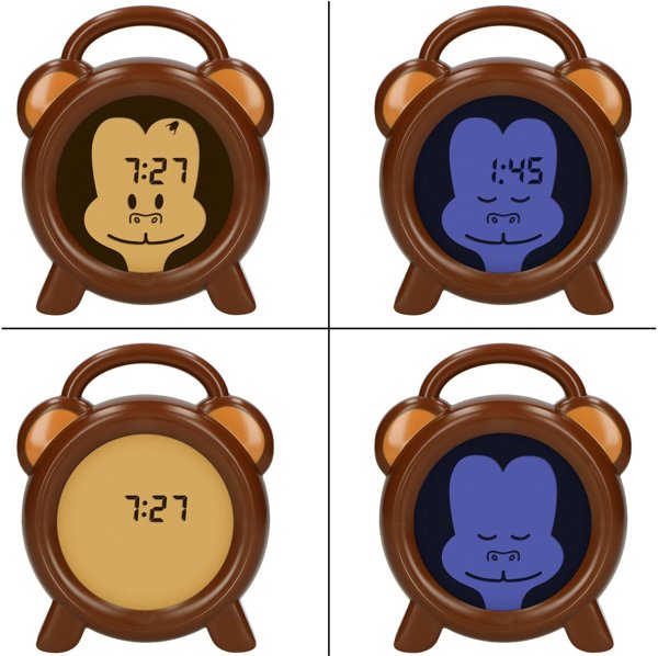 Ρολόι αφύπνισης ρυθμού ύπνου Alecto Baby Moneky, ψηφιακό