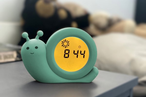 Ρολόι αφύπνισης ρυθμού ύπνου Alecto Baby Simon Snail, μέντα πράσινο