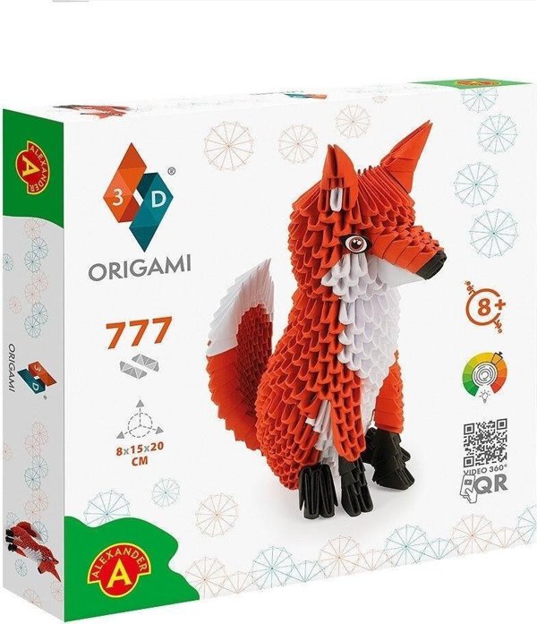 Alexander Origami 3D Αλεπού - Σετ Δημιουργίας Χάρτινων Κατασκευών 3D