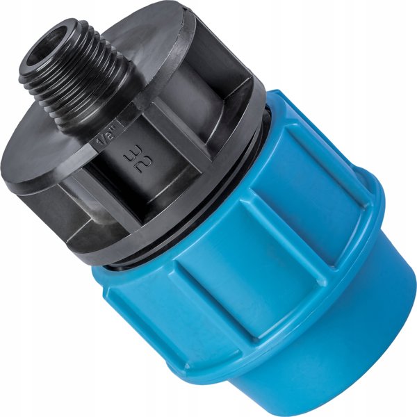 ALFA RK Σύνδεσμος PE για Σωλήνες Πολυαιθυλενίου 20mm x 1/2" Αρσενικός (GZ) από Πολυπροπυλένιο