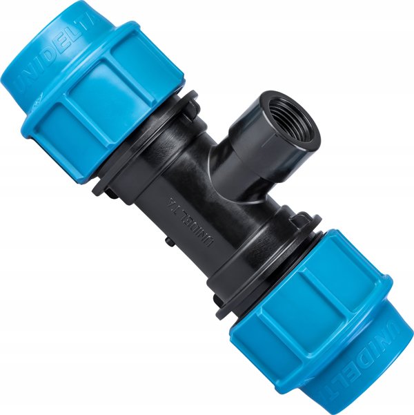 Αντάπτορας PE ALFA RK 40mm x 5/4" x 40mm Τρίοδη Σύνδεση Πολυαιθυλενίου με Εσωτερικό Σπείρωμα (GW)