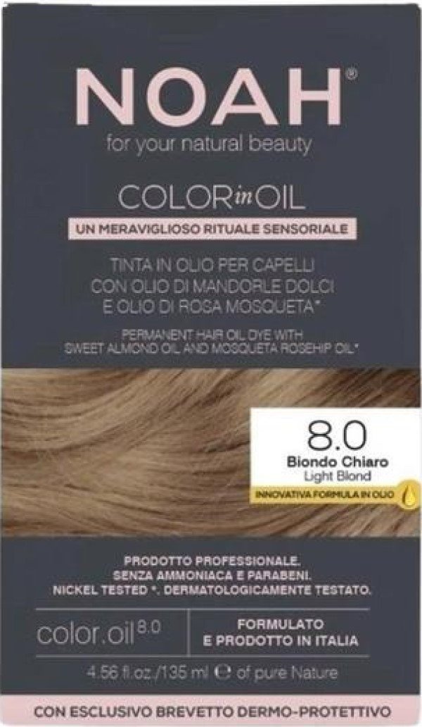 Ελαιώδης βαφή μαλλιών Noah Color In Oil 8.0, 135 ml