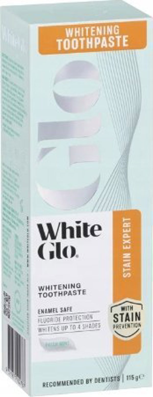 Οδοντόκρεμα Alkotest WHITE GLO_Stain Expert 115g