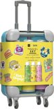 Alkotest HISKIN_SET Travel Mini Βαλίτσα σαμπουάν για τα μαλλιά 95ml + μαλακτική για τα μαλλιά 95ml + τζελ για το ντους 95ml Κίτρινη